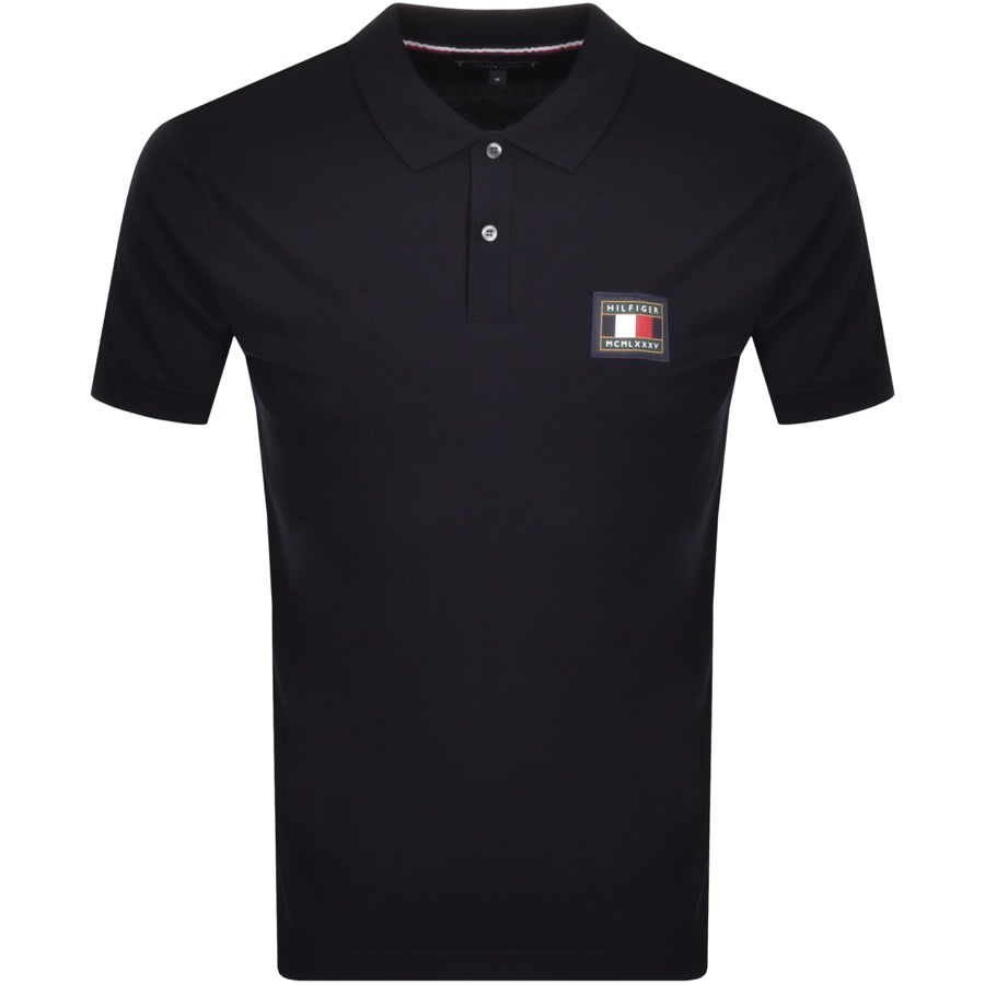 Alternative Image for ProductTommy Hilfiger Icon Badge Polo T Shirt Navy1